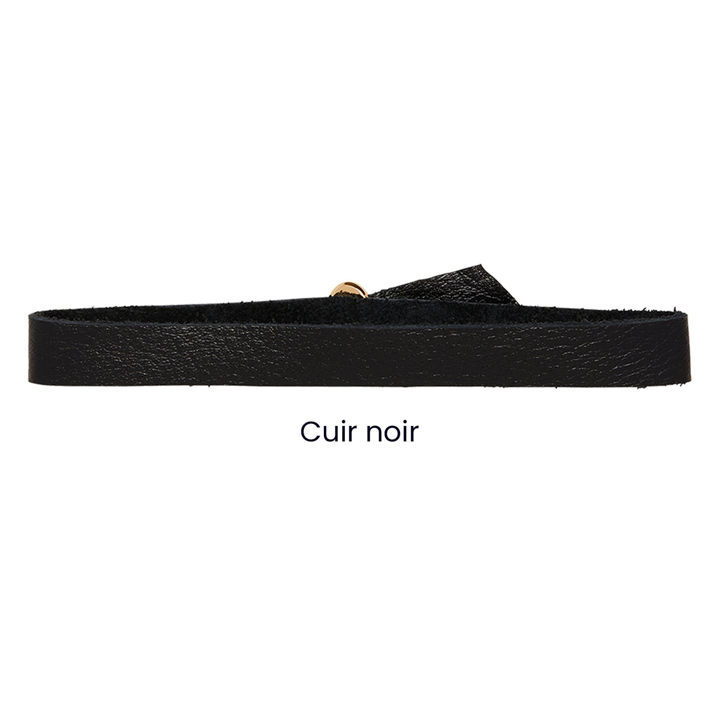 Bracelet cuir noir