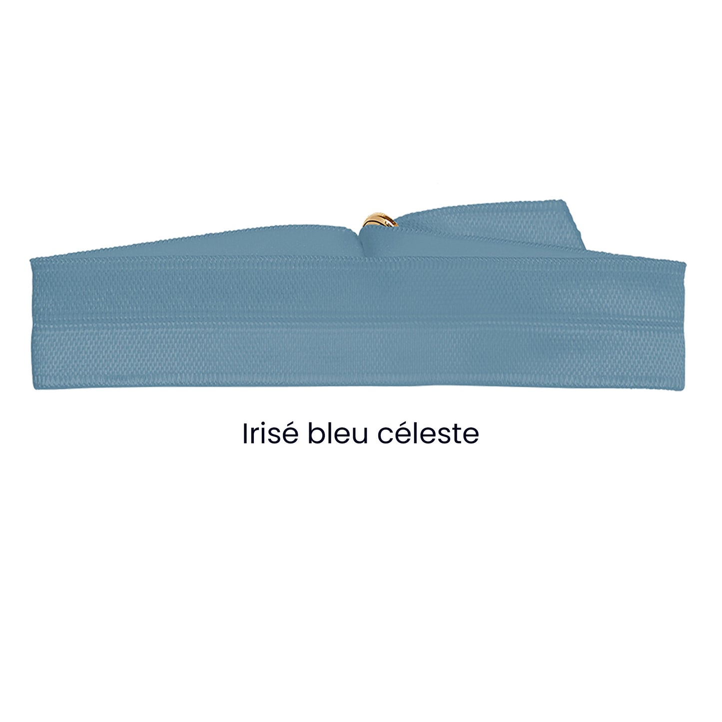 Bracelet irisé bleu céleste