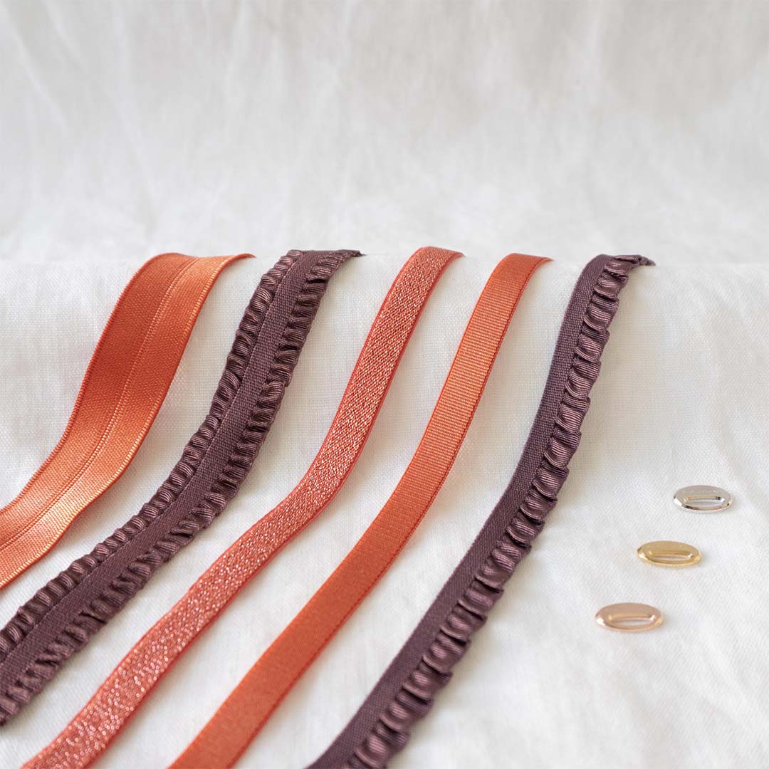 Pack terracotta 5 bracelets plaqué or rose