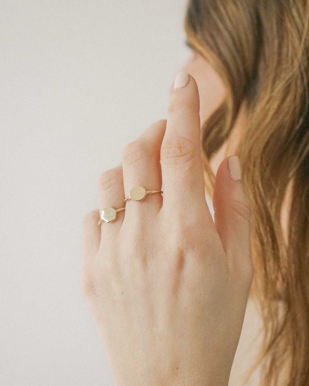 Bague Madeleine canelé plaqué or jaune