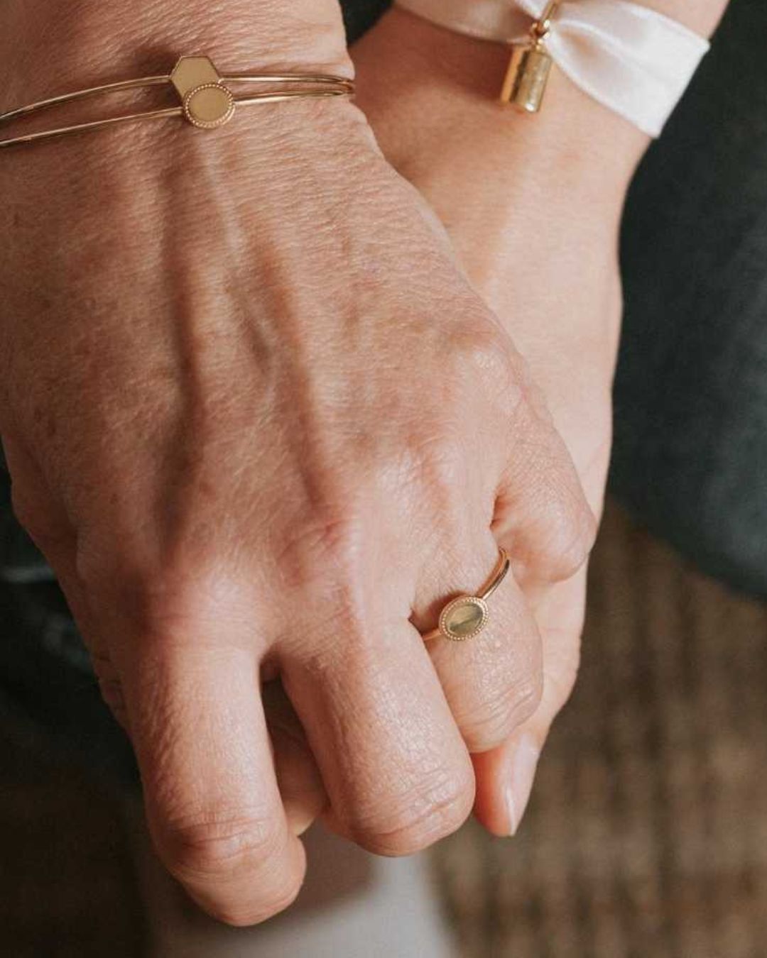 Bague Madeleine perlé plaqué or jaune