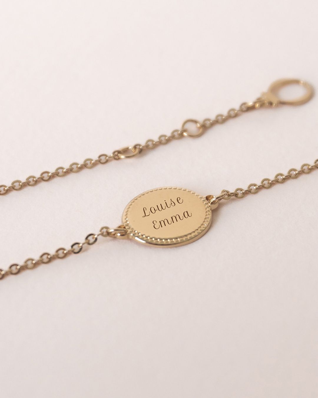 Bracelet médaille Madeleine enfant plaqué or jaune
