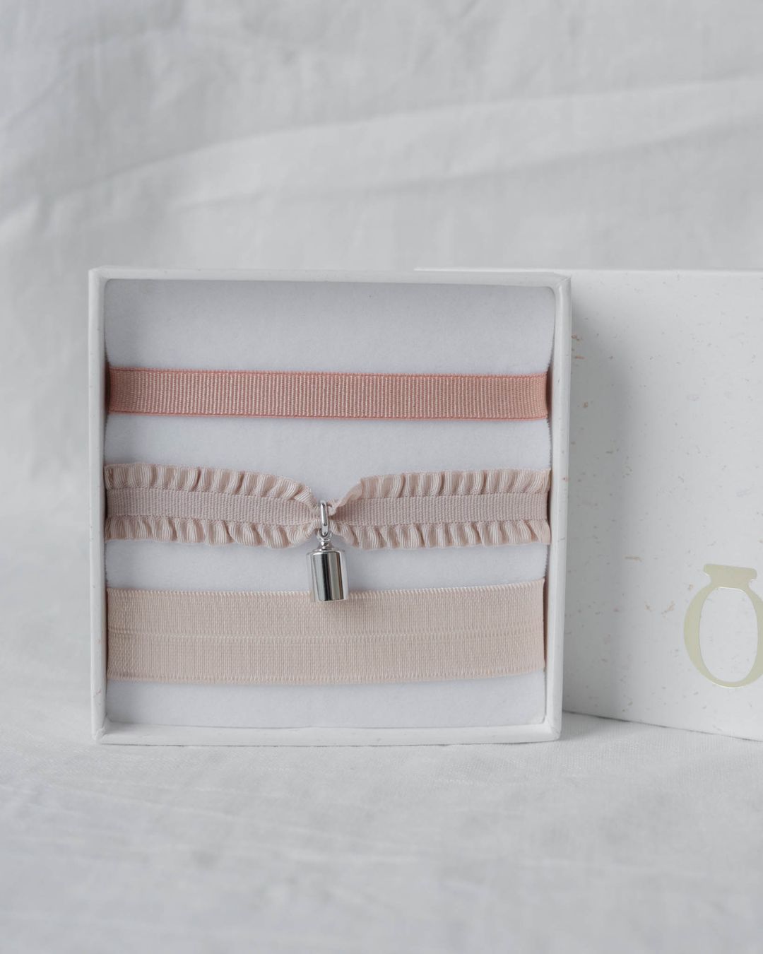 Coffret bracelets Mon Petit Poids nude argenté rhodié