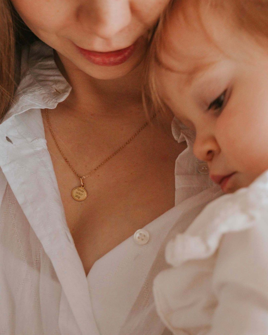 Collier Madeleine perlé plaqué or jaune