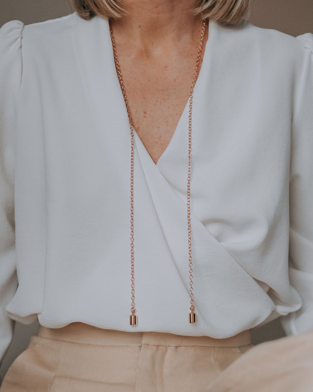 Collier Mes Petits Poids plaqué or rose