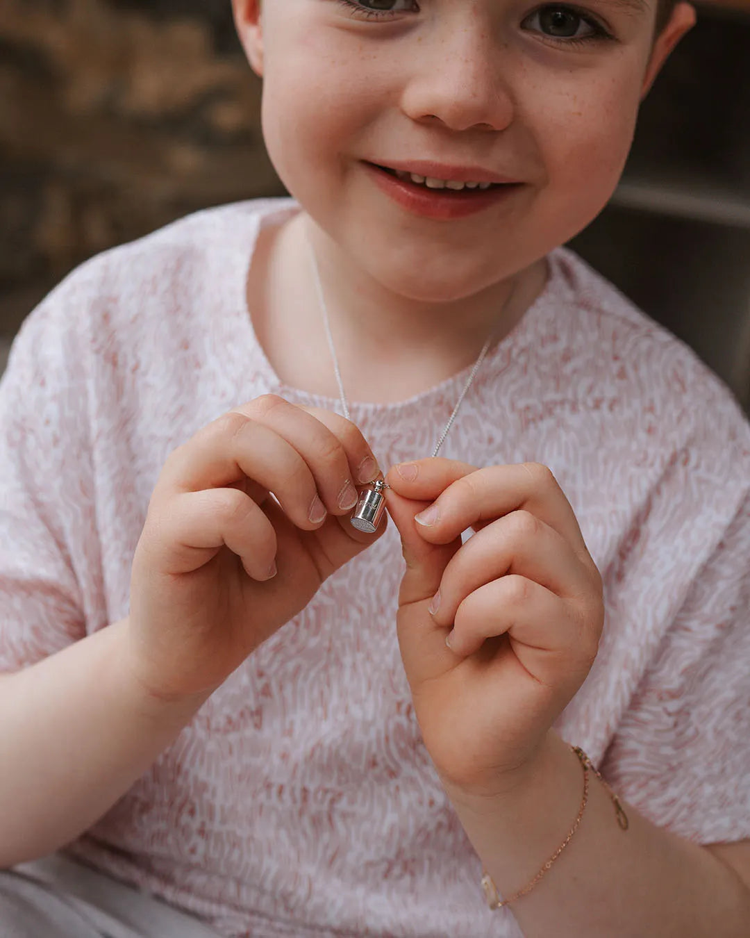 Collier Mon Petit Poids enfant argenté rhodié