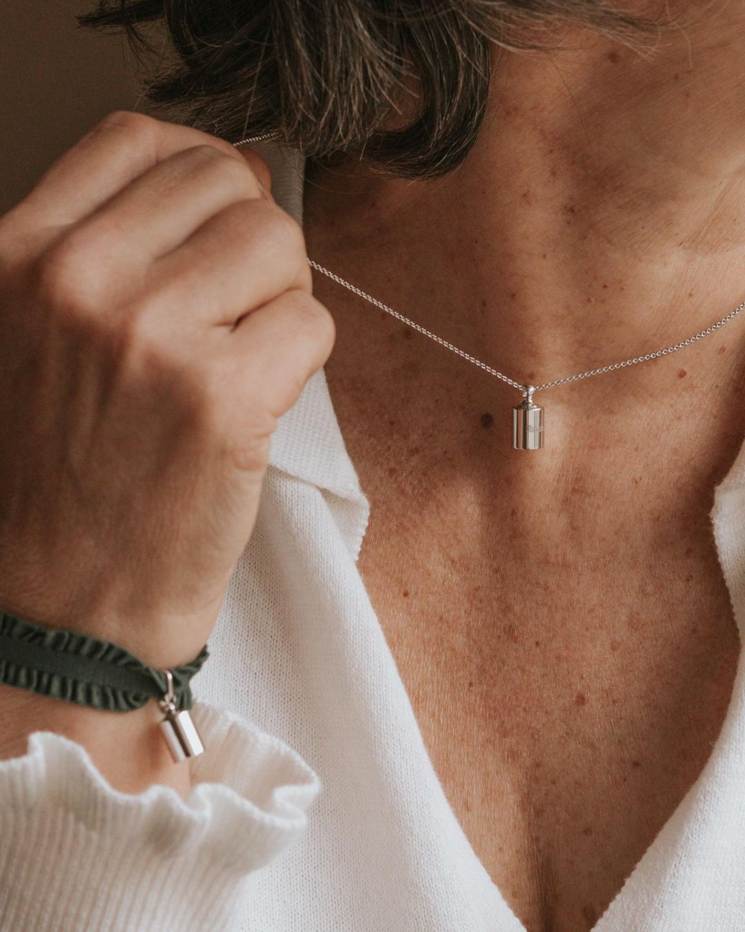 Collier Mon Petit Poids argenté rhodié