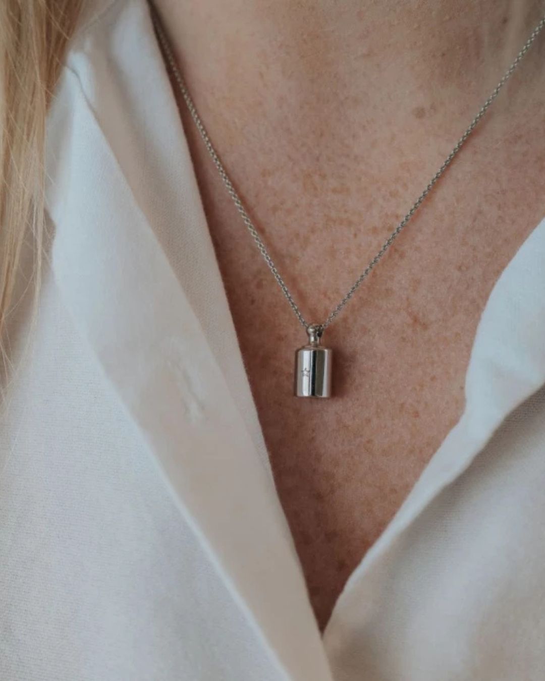 Collier Mon Petit Poids argenté rhodié