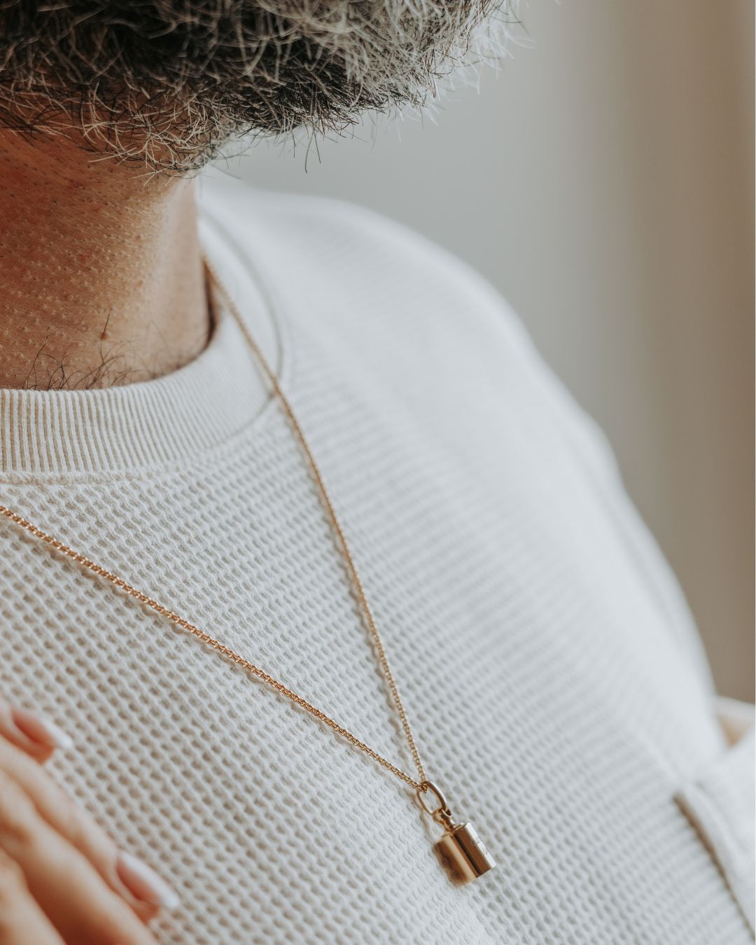 Collier Mon Petit Poids homme plaqué or jaune