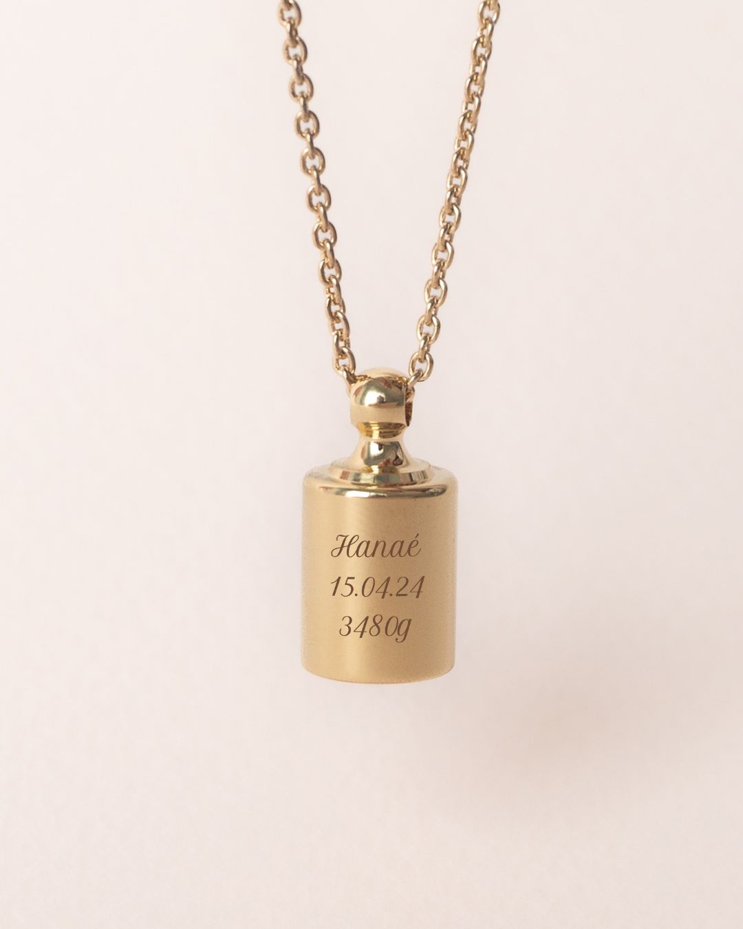 Collier Mon Petit Poids plaqué or jaune