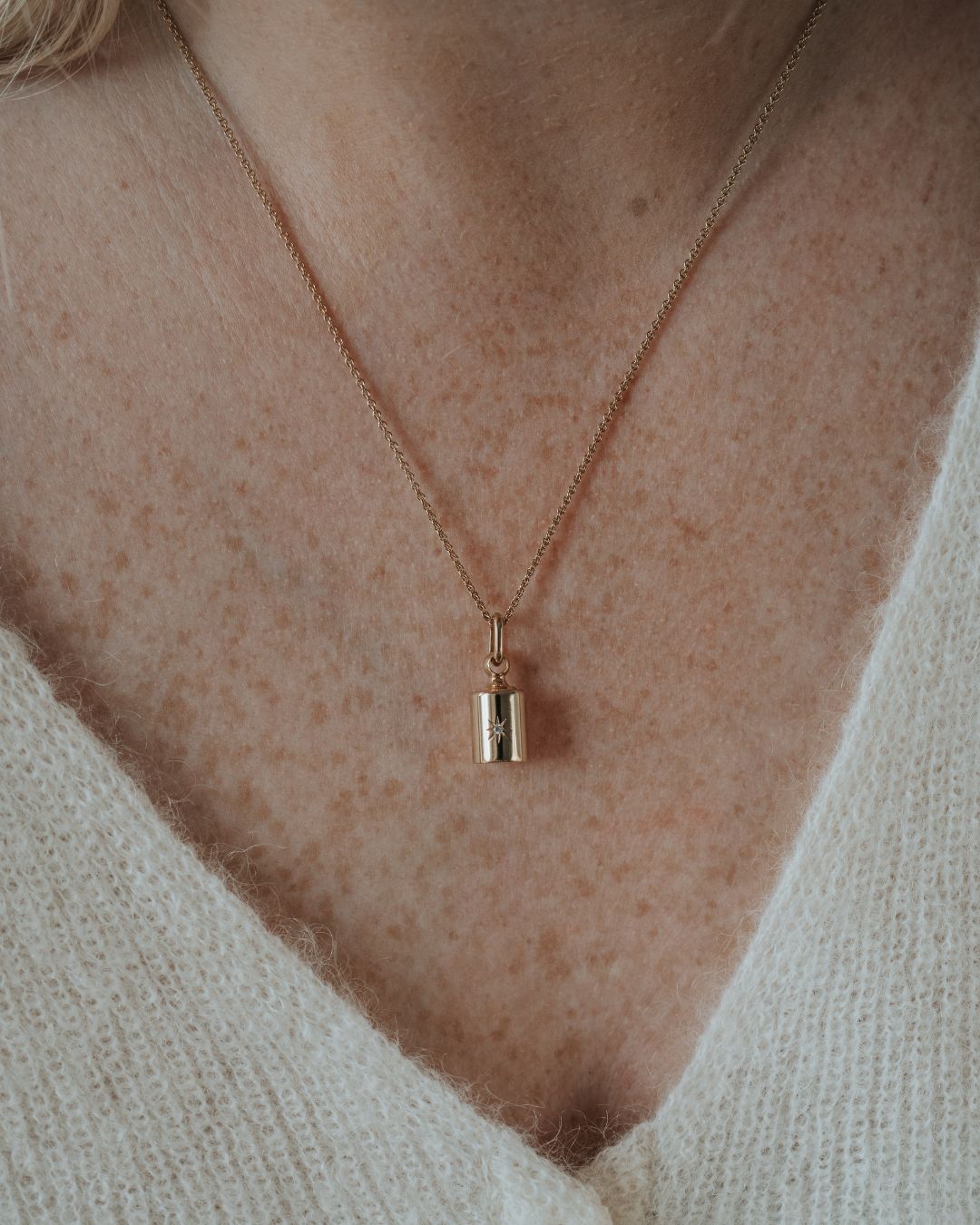 Collier Mon Petit Secret étoilé plaqué or rose