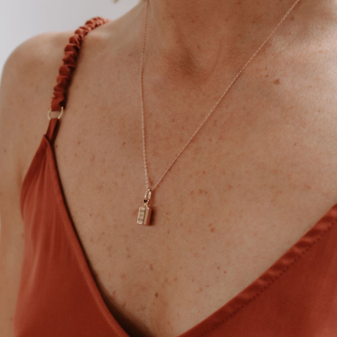 Collier Mon Petit Secret plaqué or rose