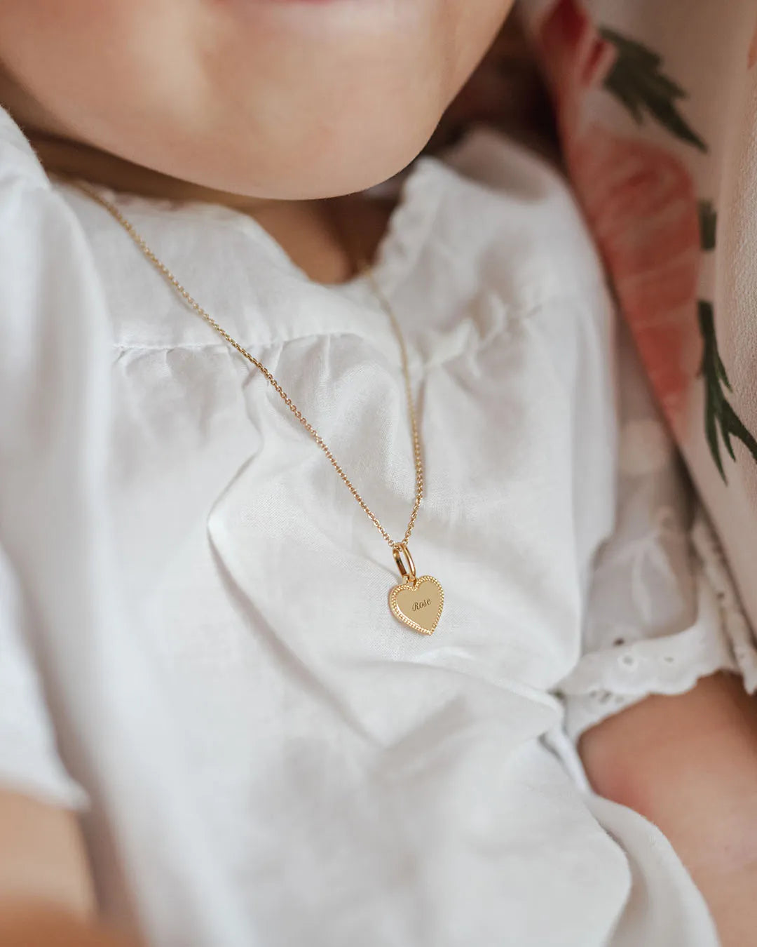Collier Simone perlé enfant plaqué or jaune