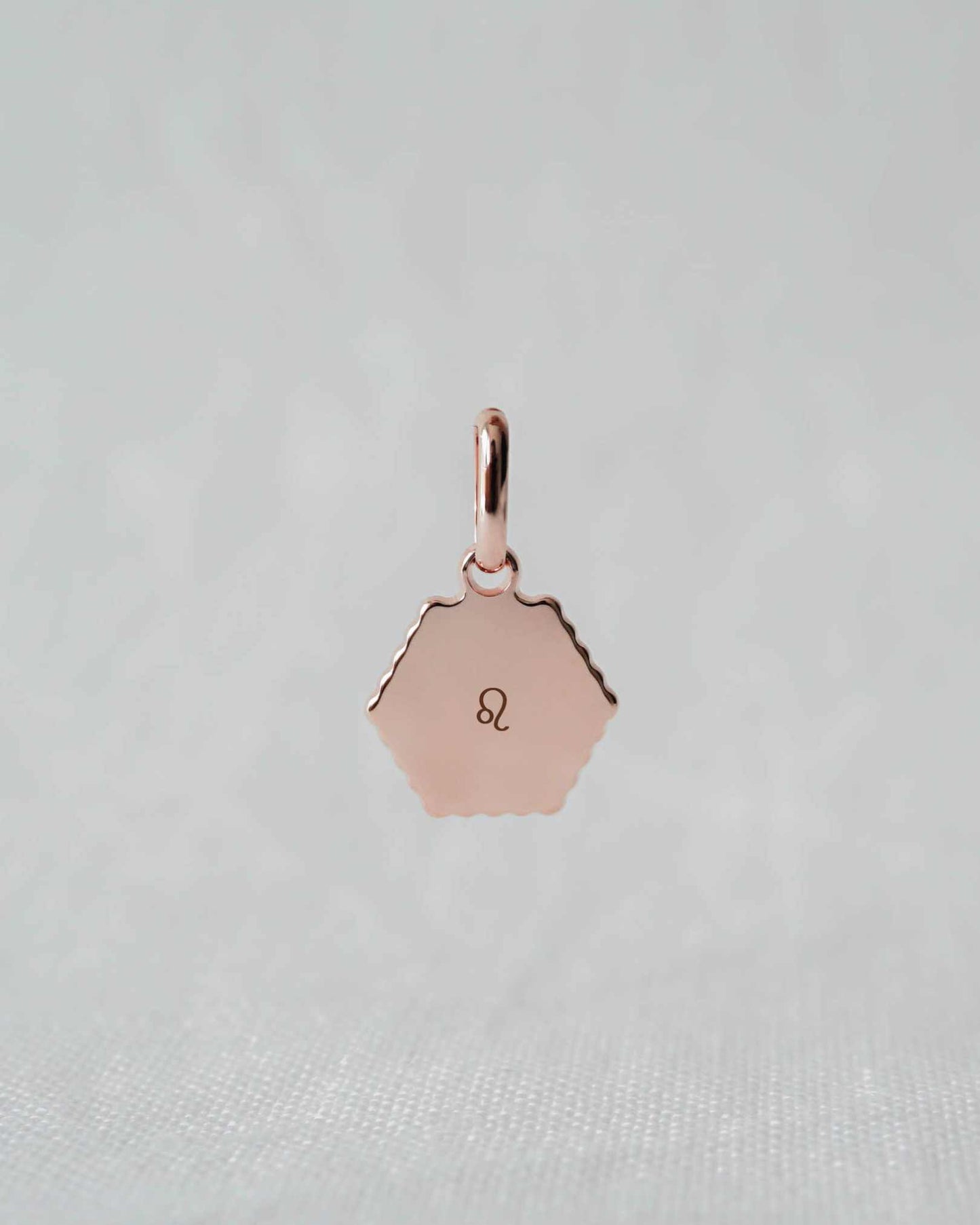 Médaille Henriette canelé plaqué or rose