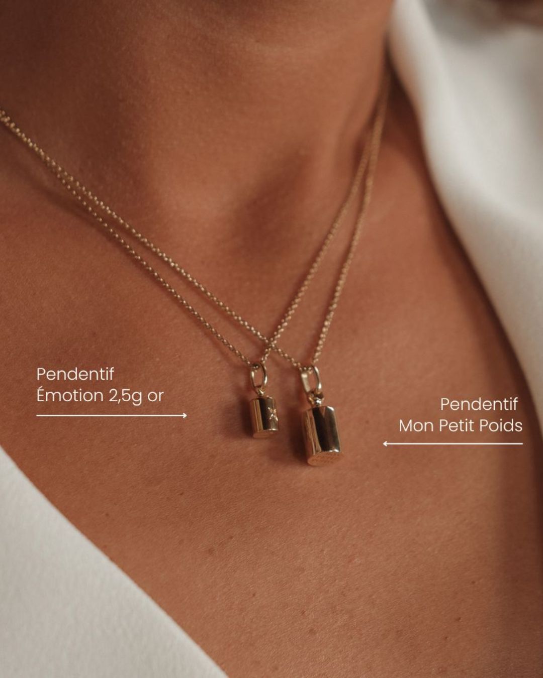Pendentif Emotion or jaune