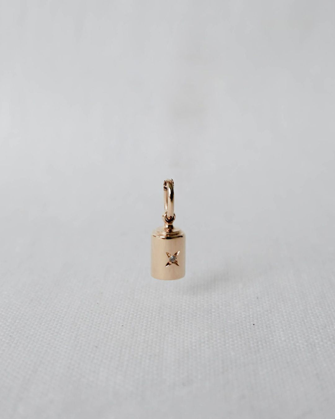 Pendentif Emotion 1 diamant or jaune étoilé
