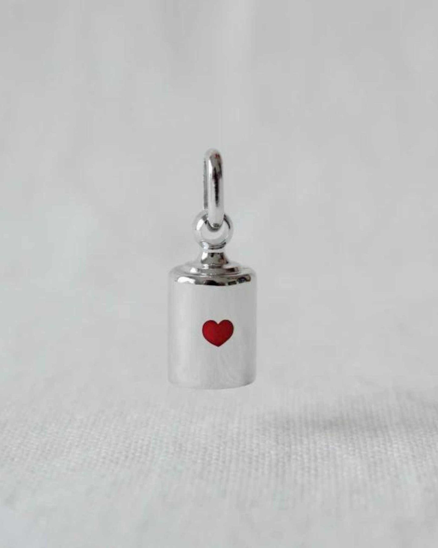 Pendentif Léopoldine Chateau x Mon Petit Poids argenté rhodié