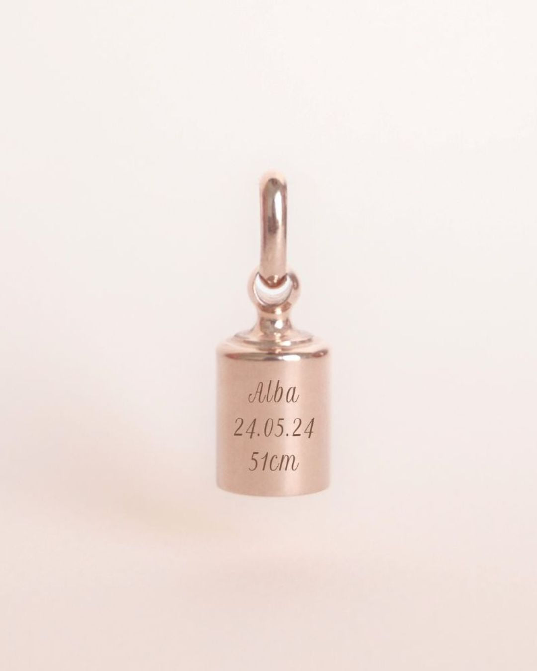 Pendentif Mon Petit Poids enfant plaqué or rose