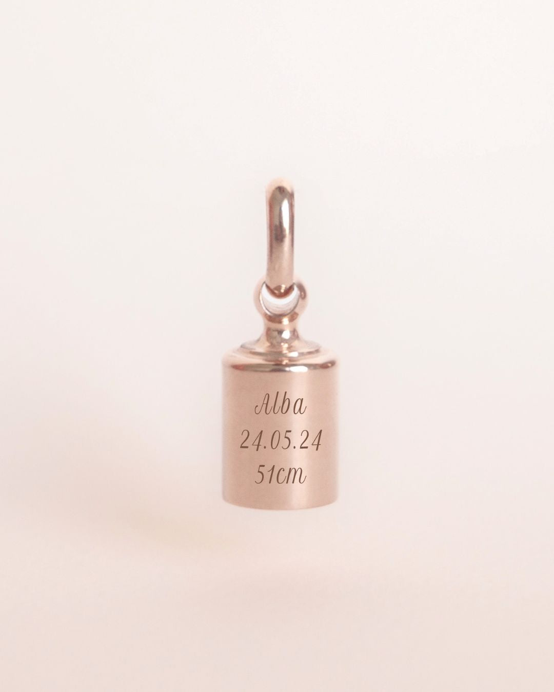 Pendentif Mon Petit Poids plaqué or rose
