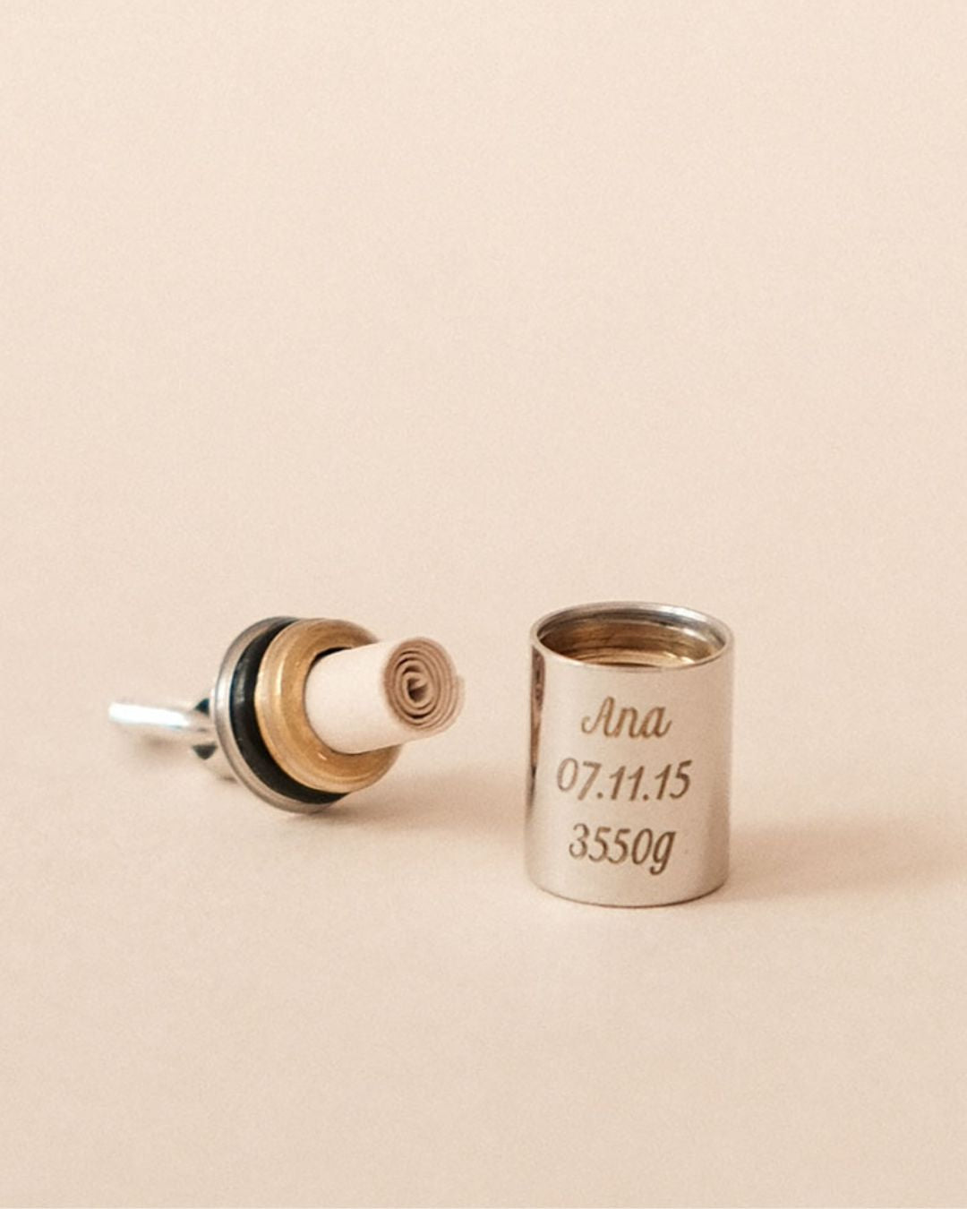 Pendentif Mon Petit Secret homme argenté rhodié