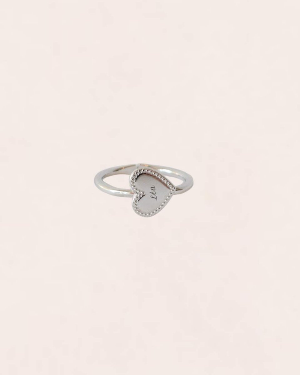 Bague Joséphine perlé enfant argenté rhodié - Mon Petit Poids