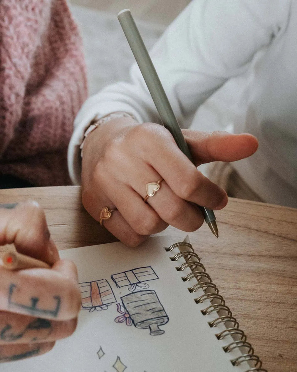 Bague Simone perlé enfant plaqué or jaune - Mon Petit Poids
