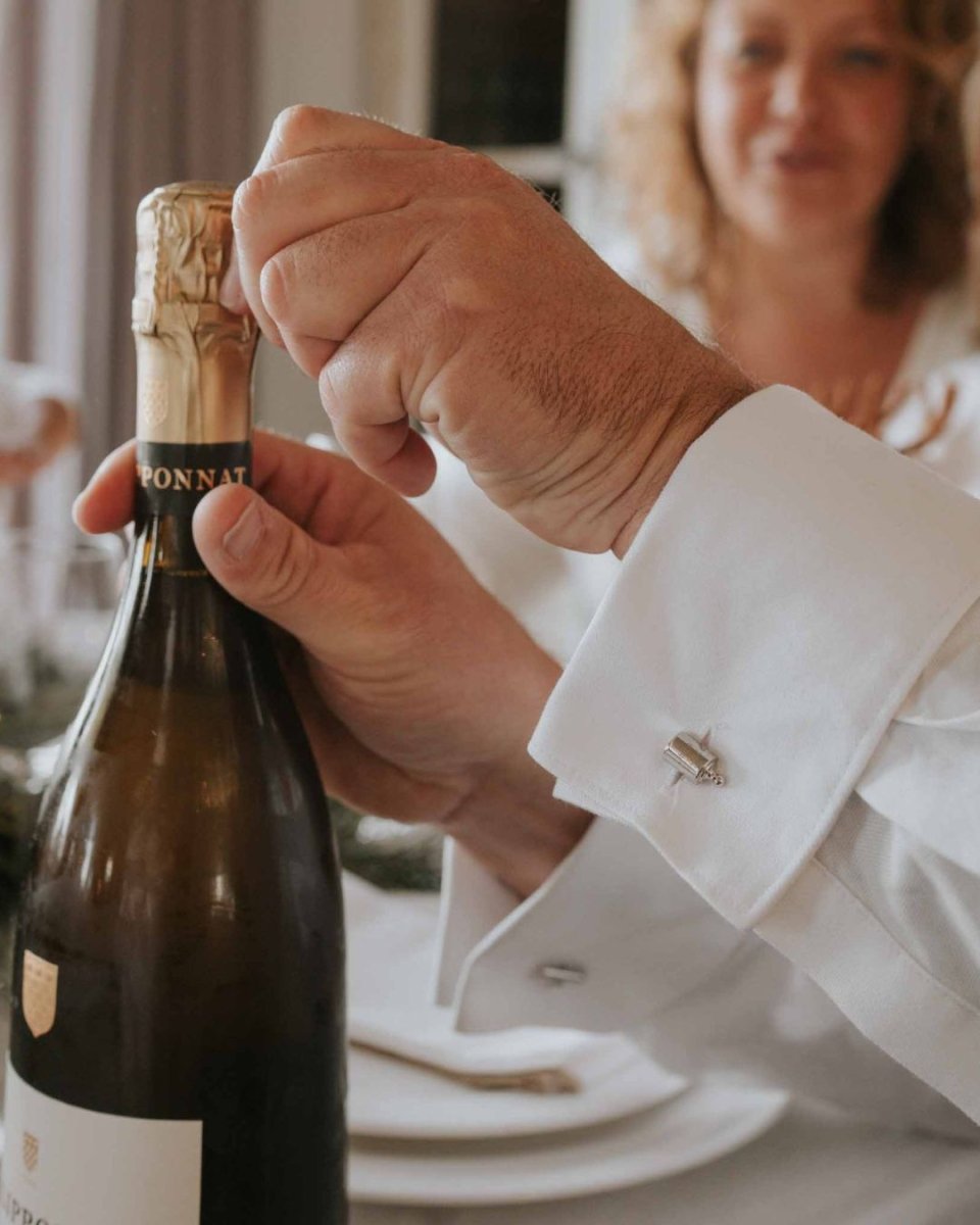 Boutons de manchette Mon Petit Poids palladium - Mon Petit Poids