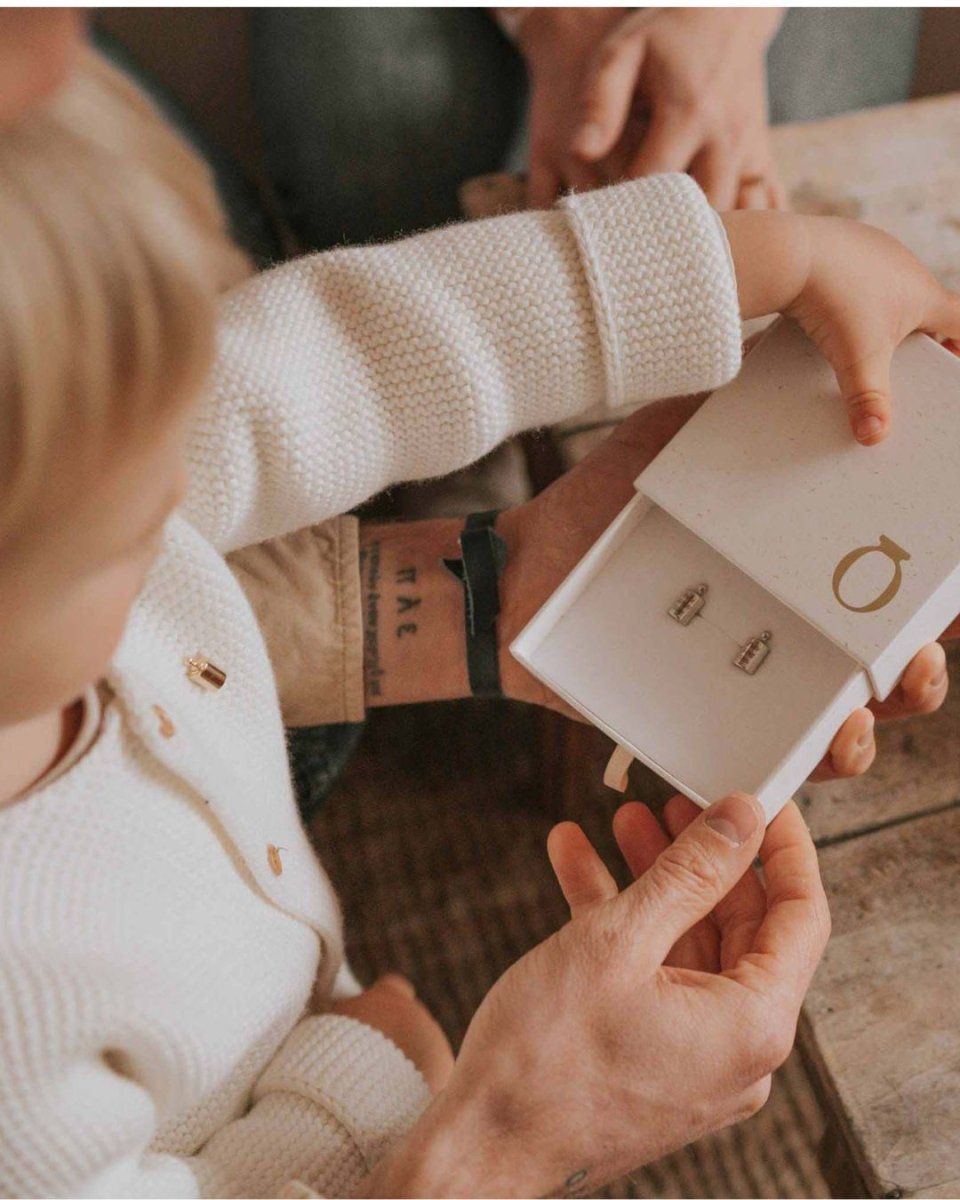 Boutons de manchette Mon Petit Poids palladium - Mon Petit Poids