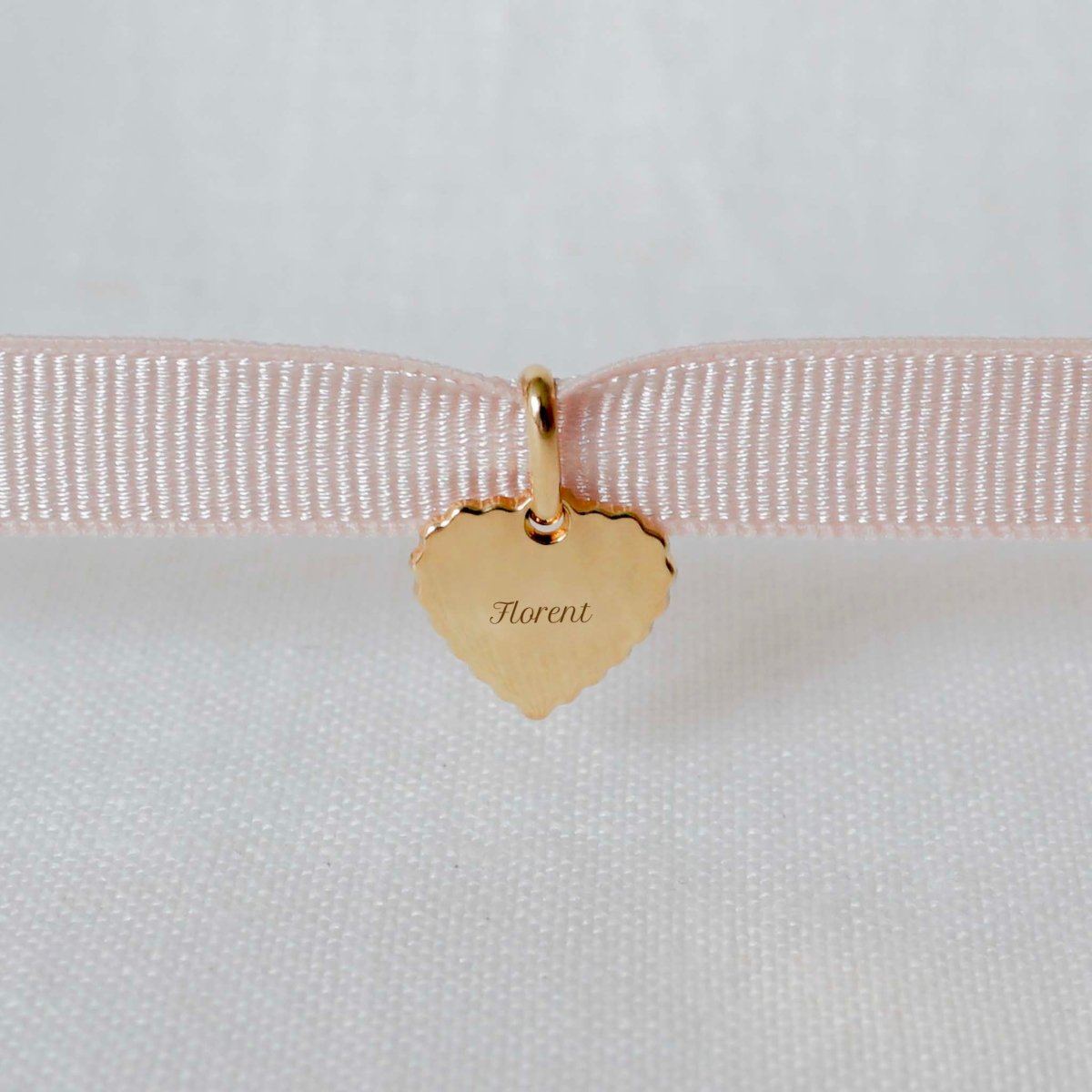 Bracelet Simone canelé enfant plaqué or jaune - Mon Petit Poids