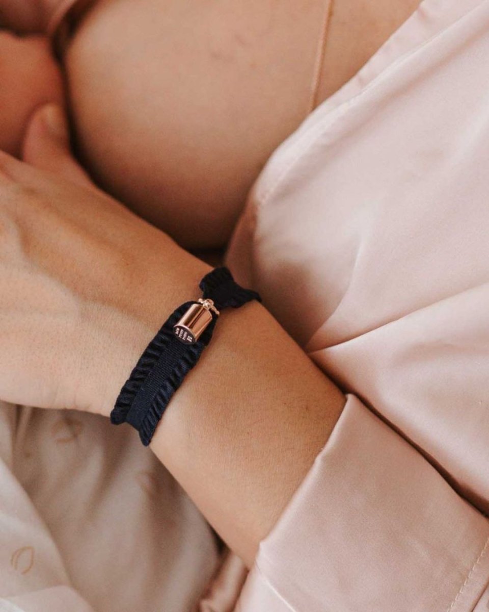 Coffret bracelets Mon Petit Poids bleu plaqué or rose - Mon Petit Poids
