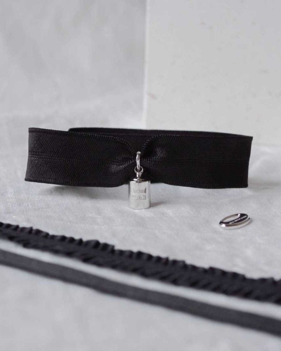 Coffret bracelets Mon Petit Poids noir argenté rhodié - Mon Petit Poids
