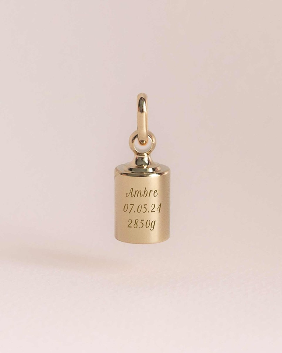 Coffret duo pendentifs - Mon Petit Poids plaqué or jaune - Mon Petit Poids