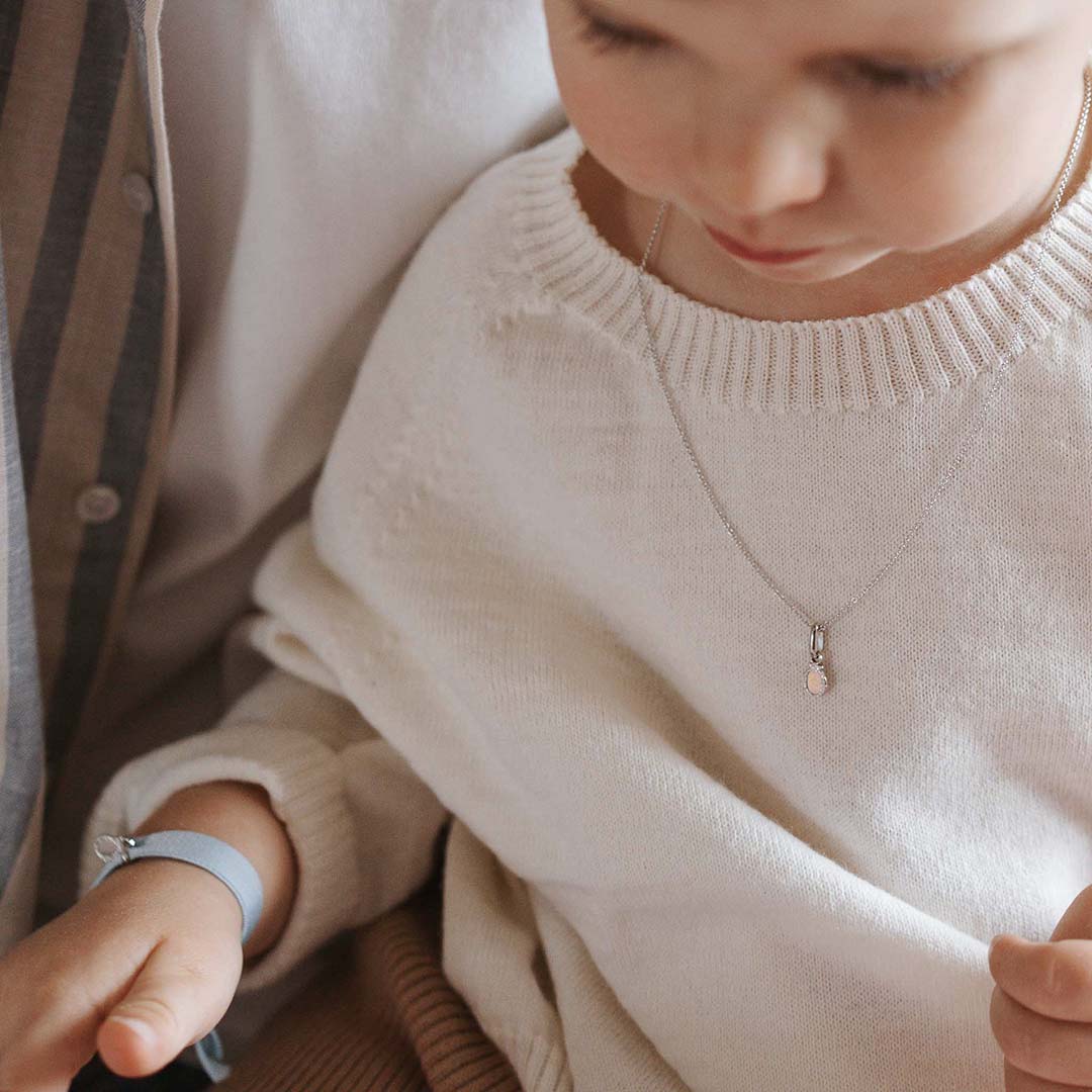 Collier Aimée argenté rhodié - Mon Petit Poids