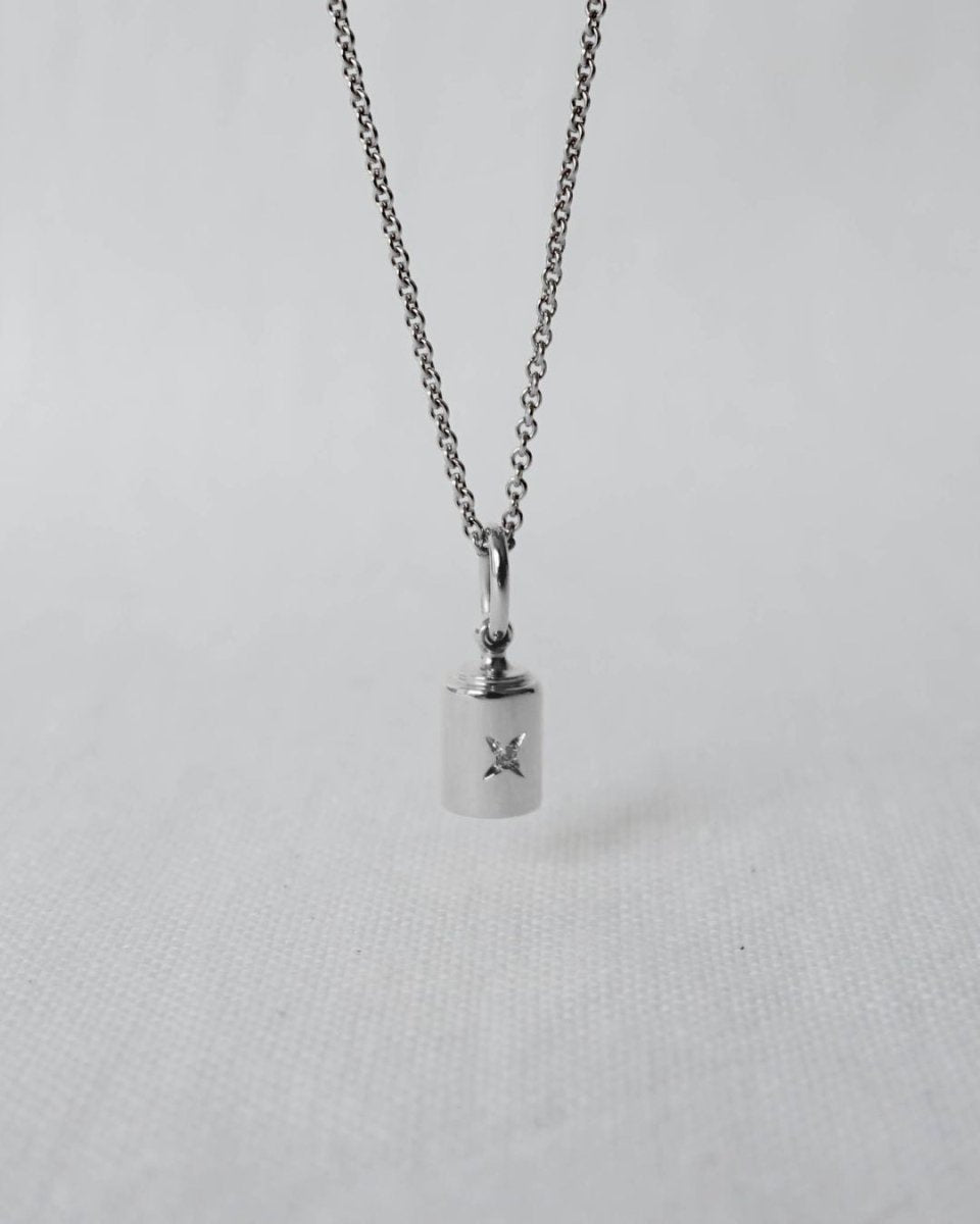 Collier Emotion 4 Diamants or blanc étoilé - Mon Petit Poids