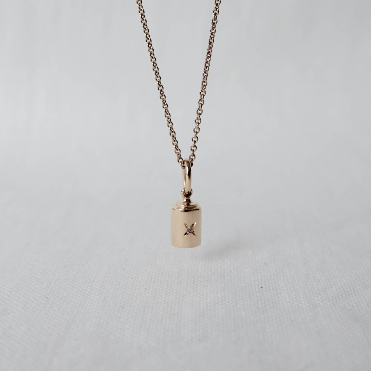 Collier Emotion 4 Diamants or jaune étoilé - Mon Petit Poids
