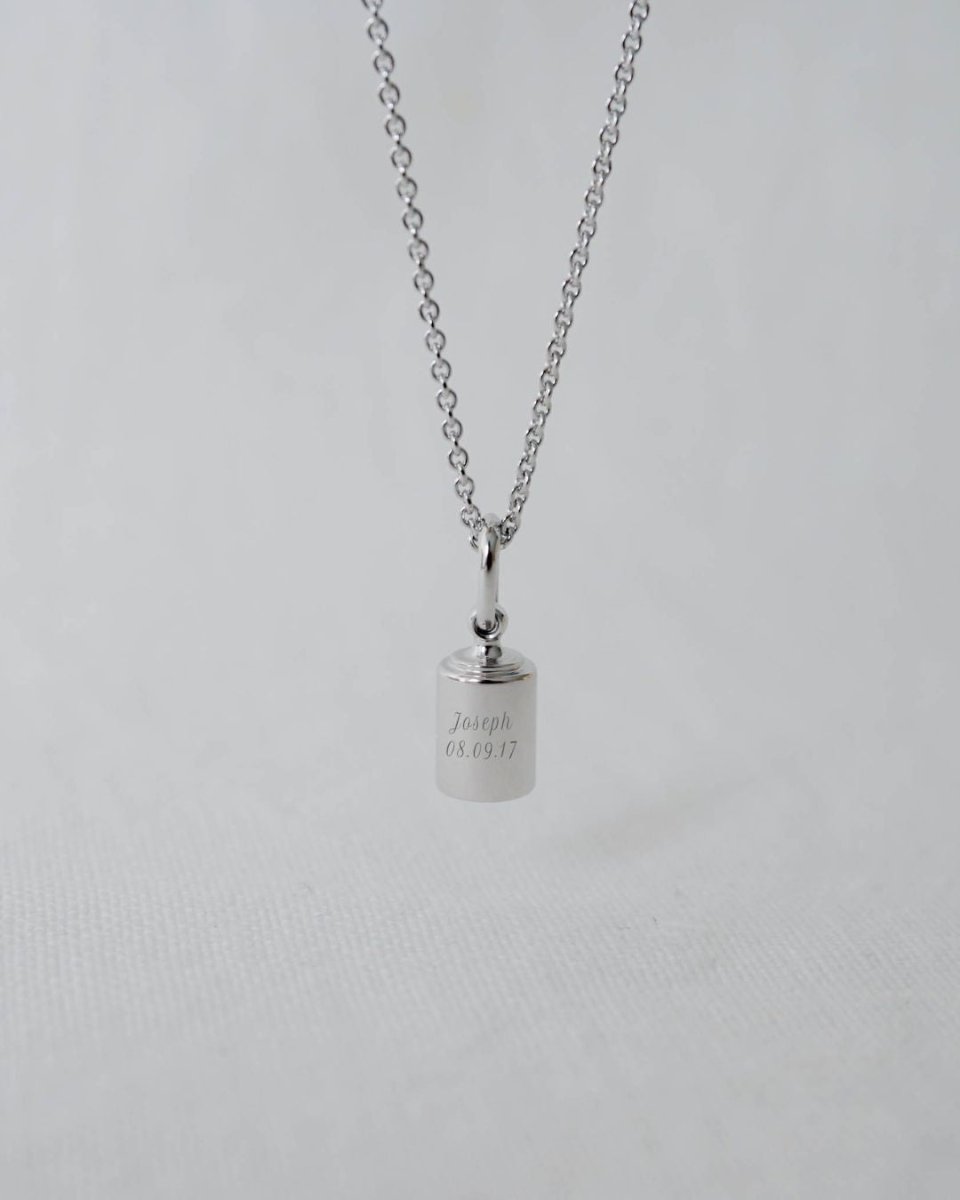 Collier Emotion homme or blanc - Mon Petit Poids