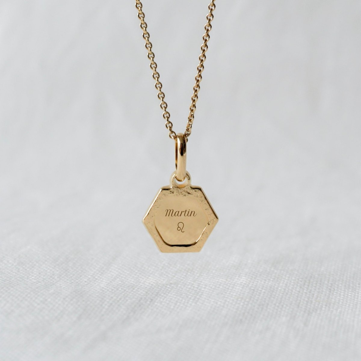 Collier Henriette martelé plaqué or jaune - Mon Petit Poids