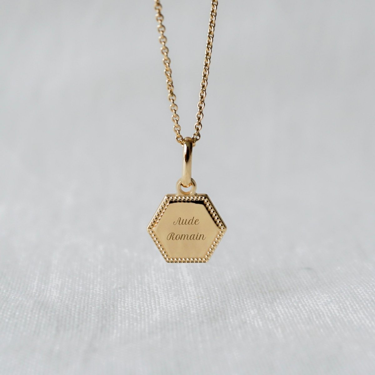 Collier Henriette perlé plaqué or jaune - Mon Petit Poids