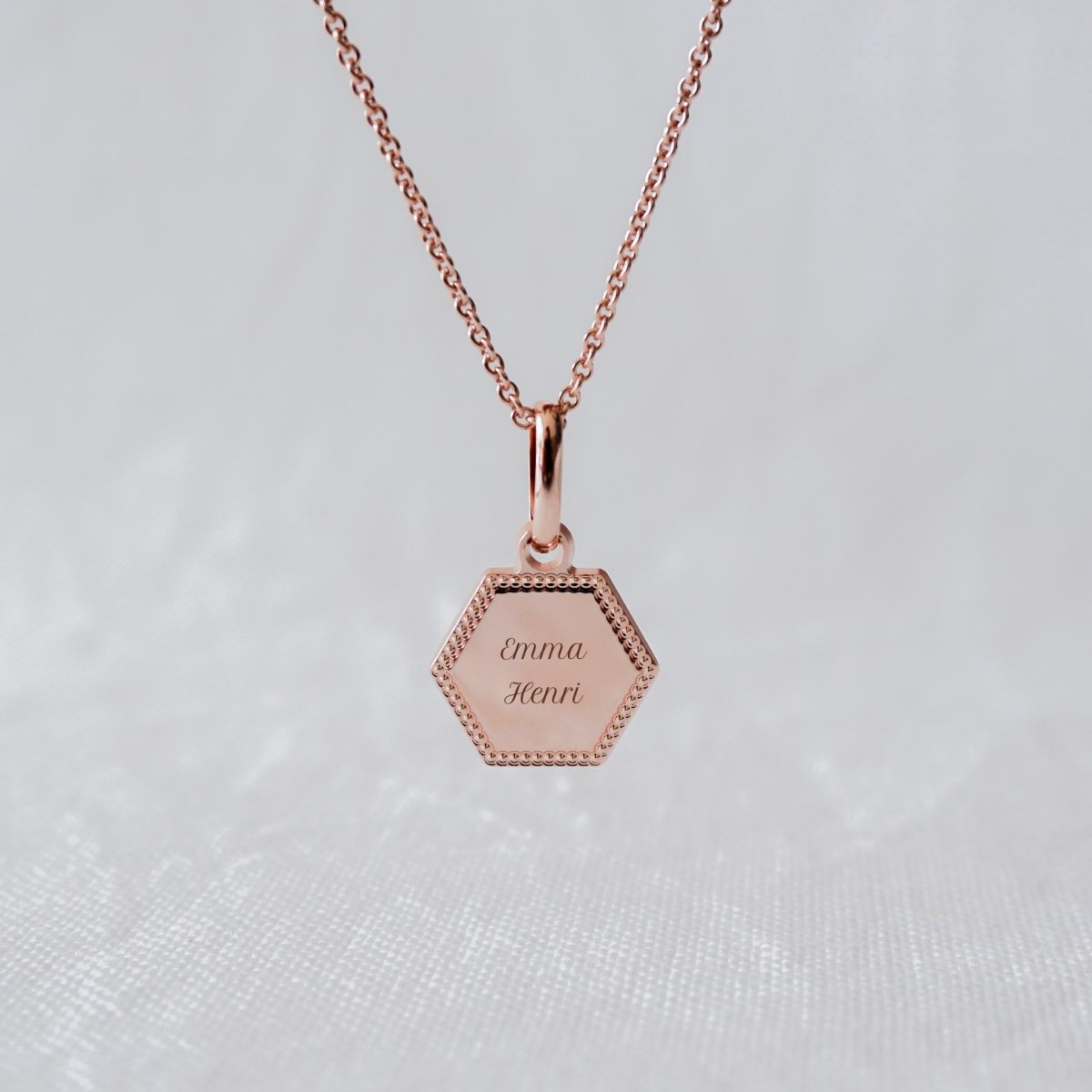 Collier Henriette perlé plaqué or rose - Mon Petit Poids