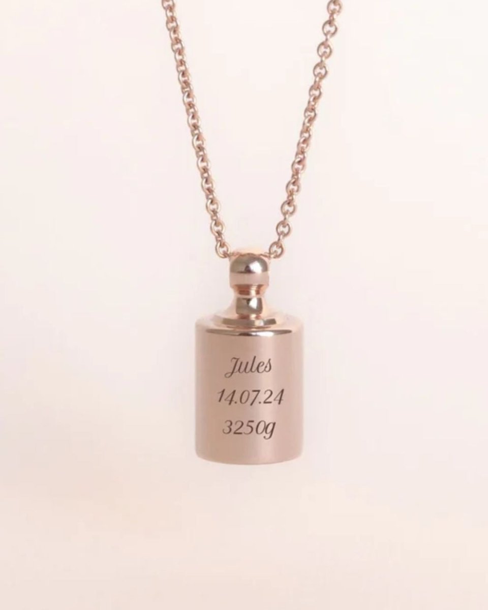 Collier Mon Petit Poids plaqué or rose - Mon Petit Poids