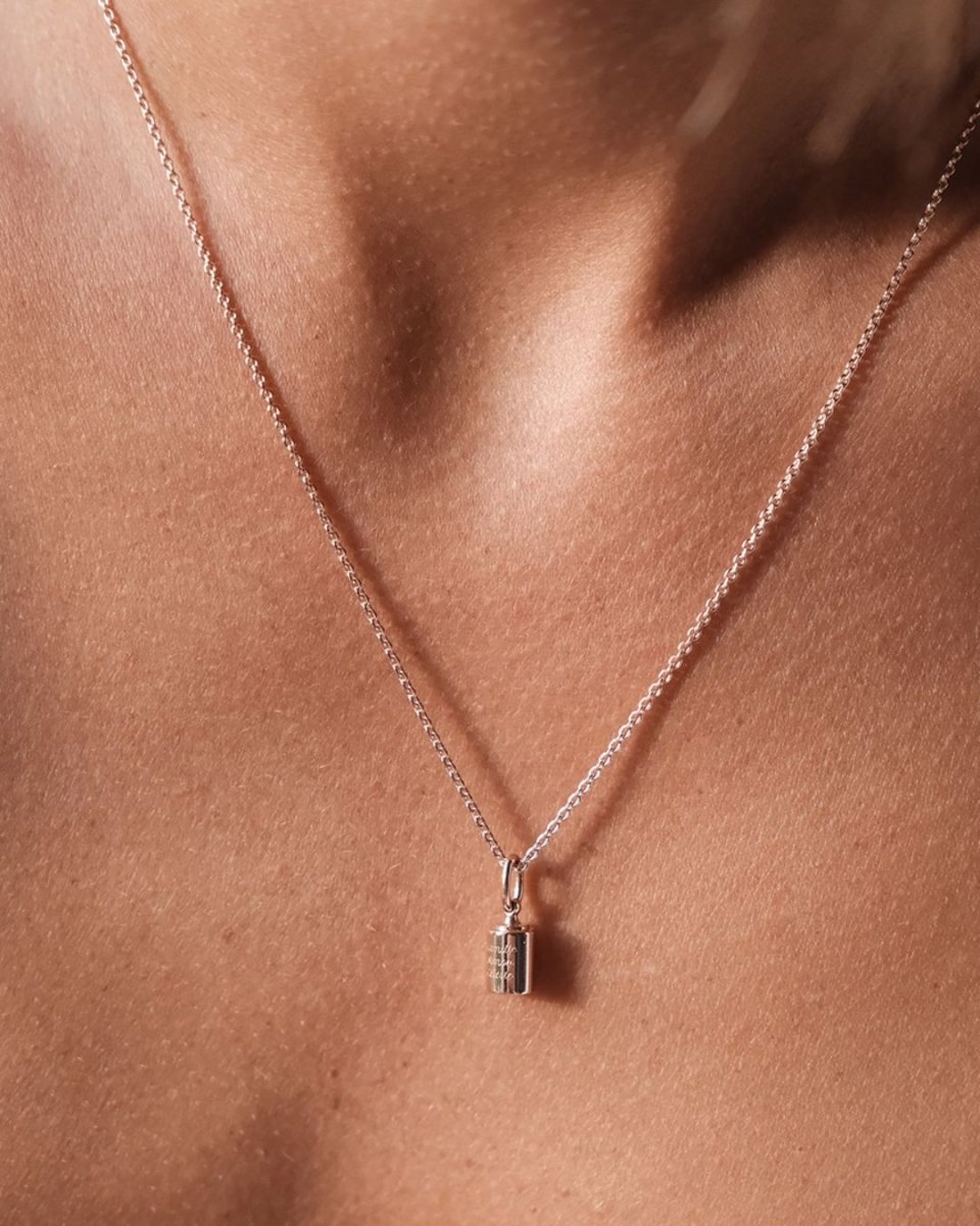 Pendentif Emotion 1 diamant or blanc étoilé - Mon Petit Poids