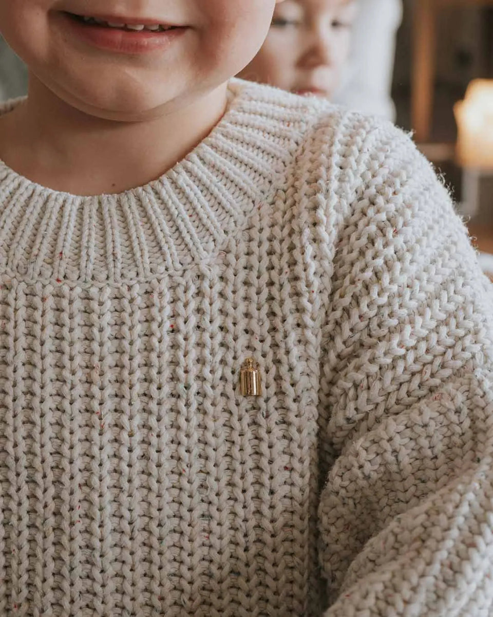 Pin's Mon Petit Poids enfant doré or jaune - Mon Petit Poids