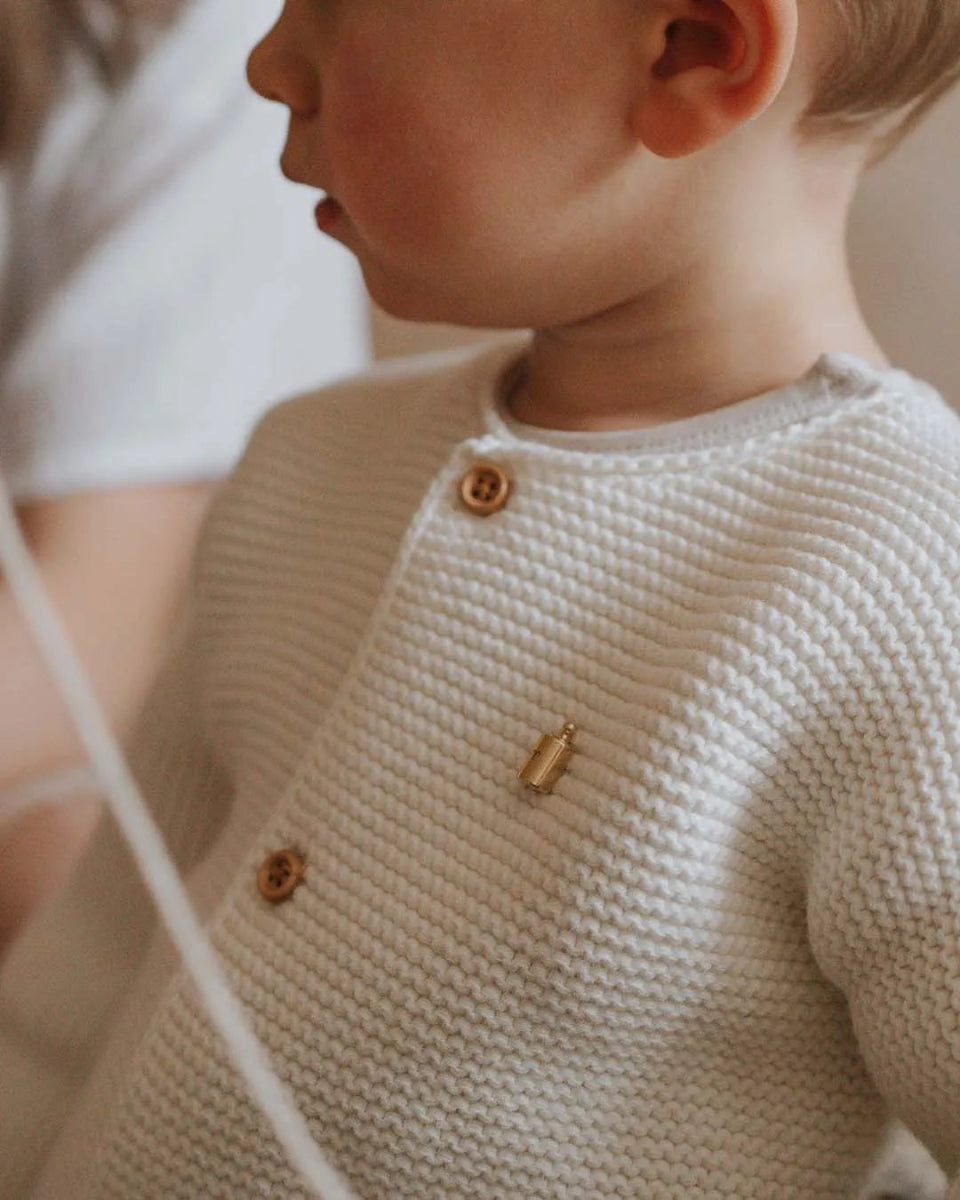Pin's Mon Petit Poids enfant doré or jaune - Mon Petit Poids