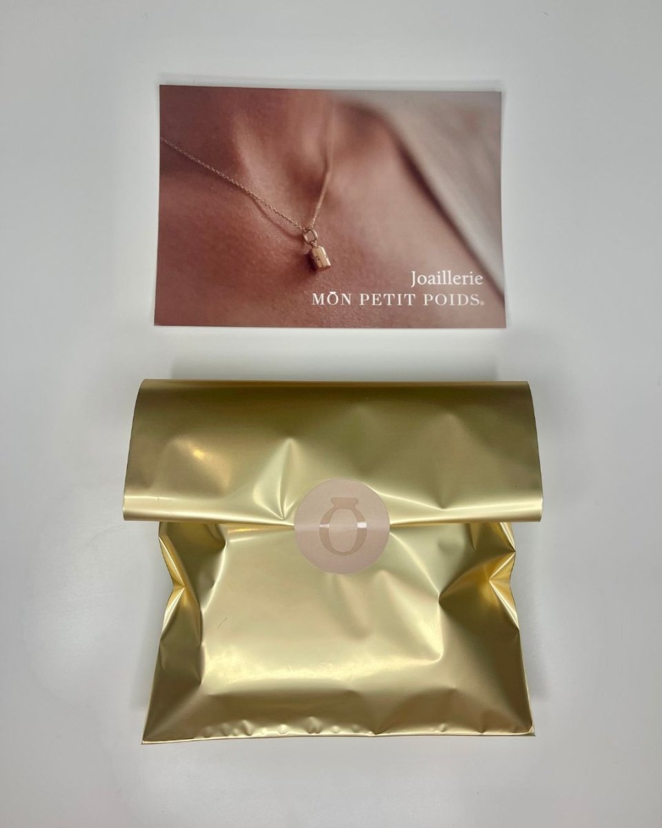 Pochette cadeau dorée - Mon Petit Poids
