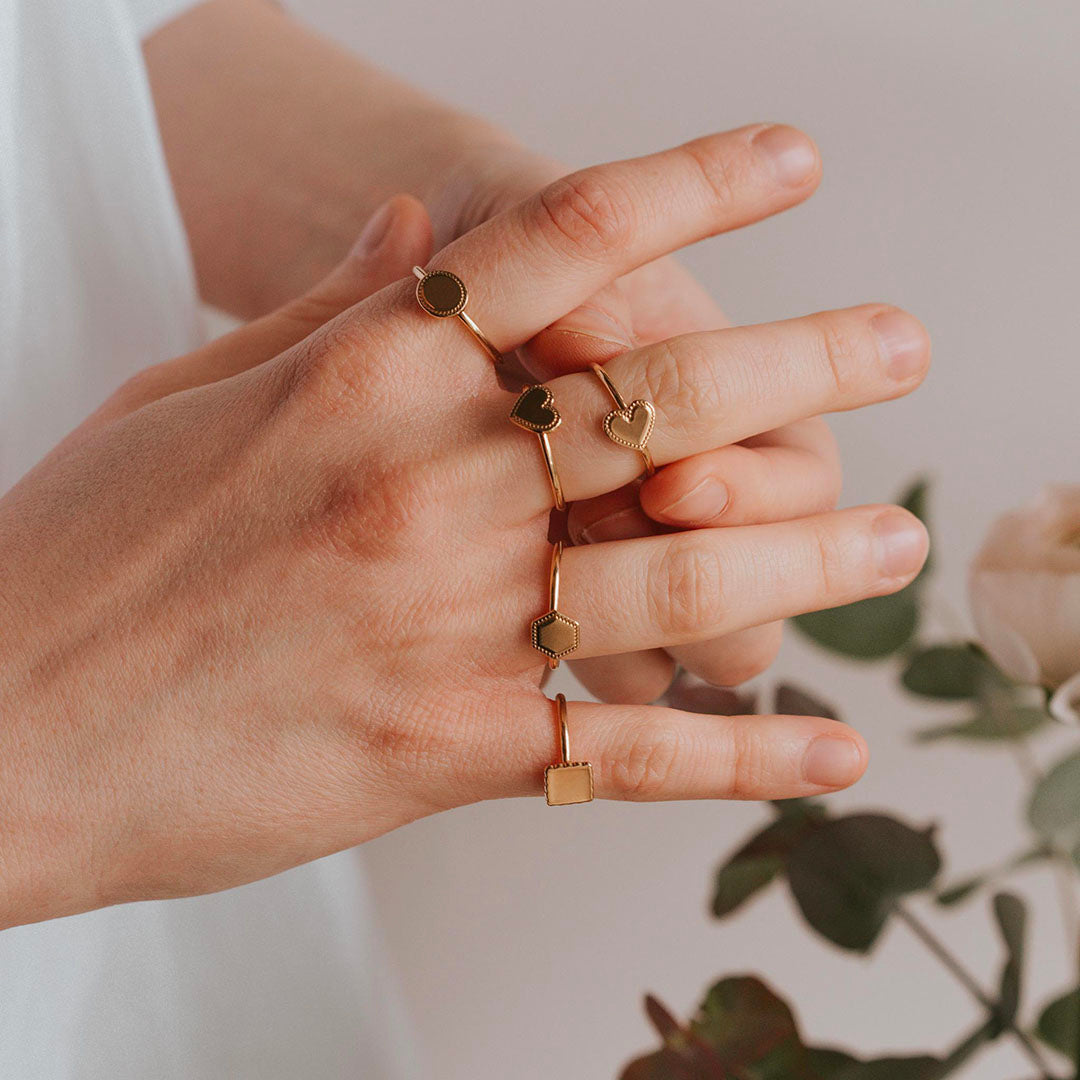 Bague Alice canelé