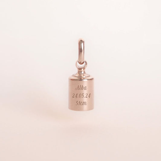 Pendentif Mon Petit Poids plaqué or rose - packshot