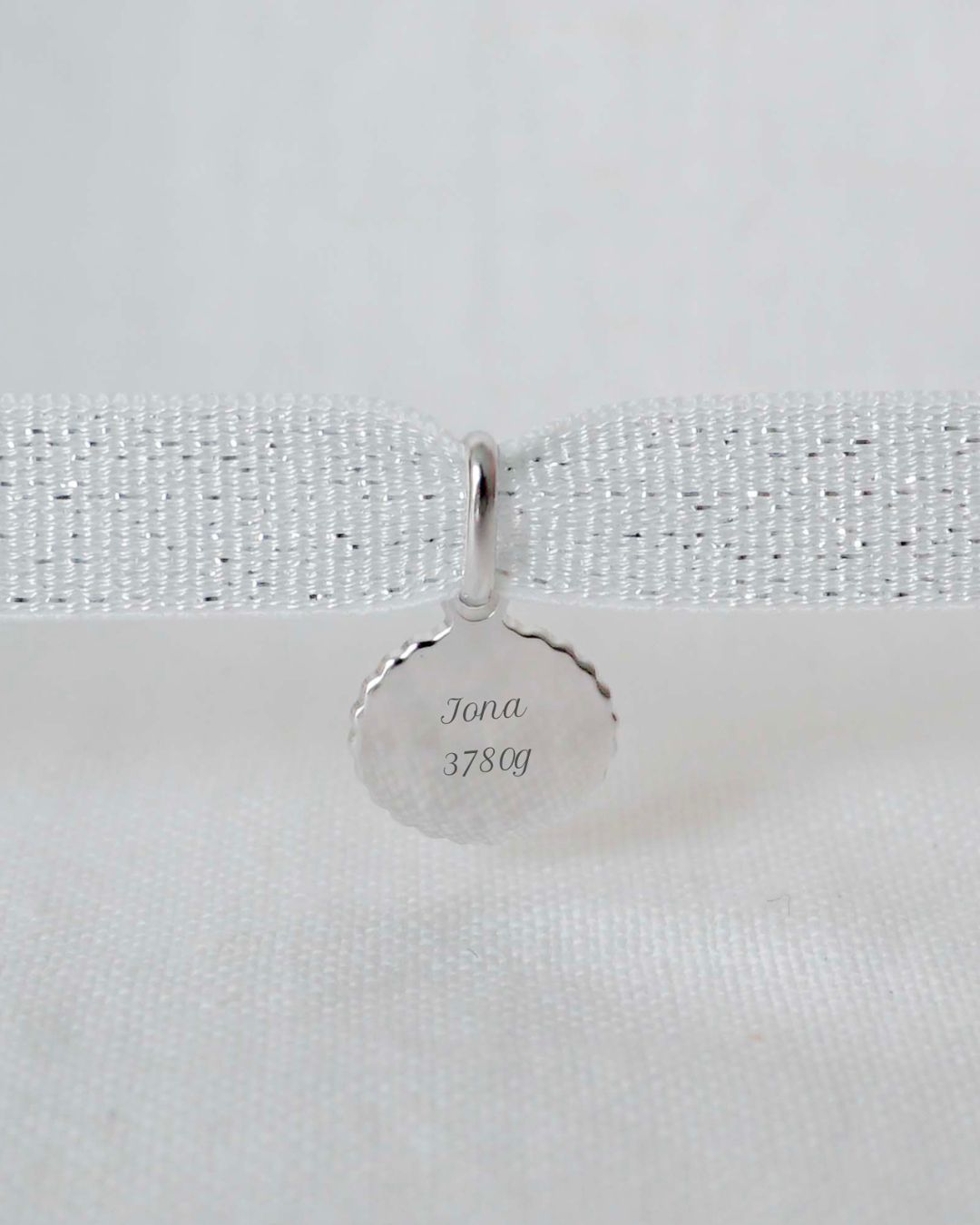 Bracelet Madeleine canelé argenté rhodié