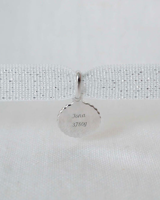 Bracelet Madeleine canelé argenté rhodié