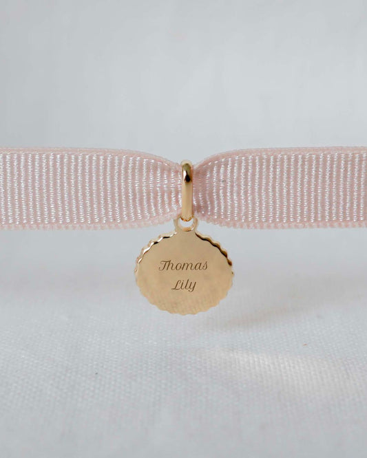 Bracelet Madeleine canelé enfant plaqué or jaune