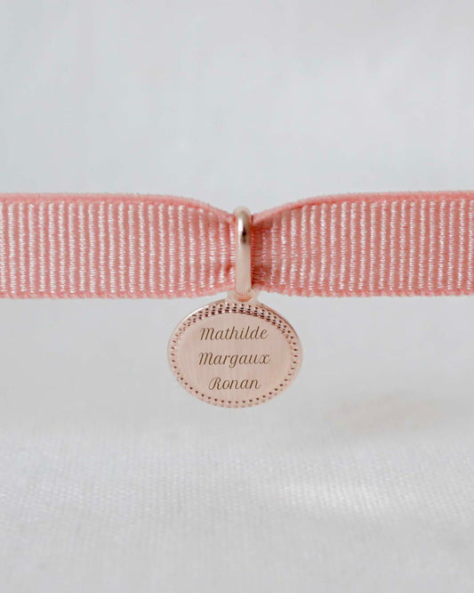 Bracelet Madeleine perlé enfant plaqué or rose